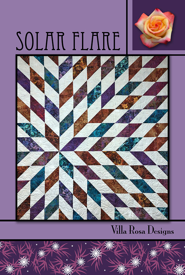 Villa Rosa Solar Flare Quilt Pattern