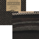 Primitive Gatherings Hand Dyed Wool 10 Piece Charm Pack Color Raven PRI-6007