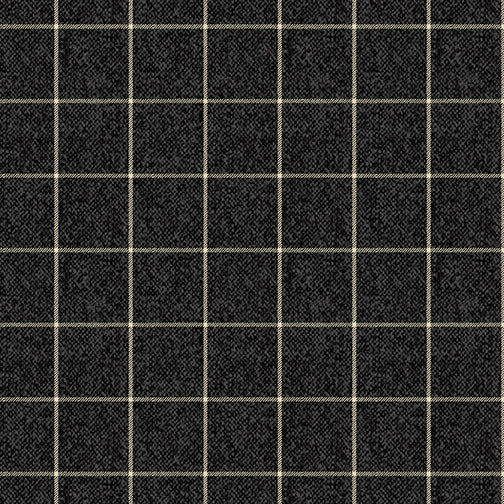 Benartex A Very Wooly Winter Pattern Wooly Window Color Black 10358-12