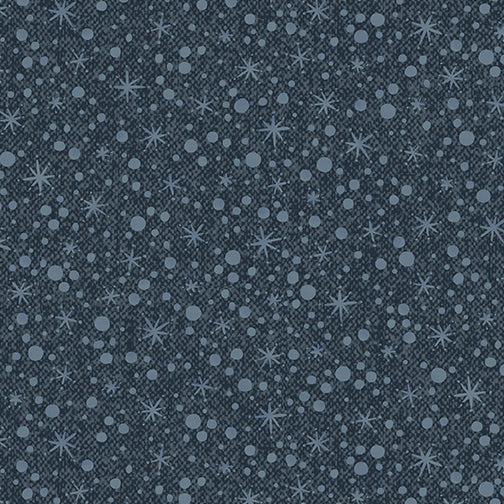 Benartex A Very Wooly Winter Pattern Wooly Snowball Color Blue 10360-54