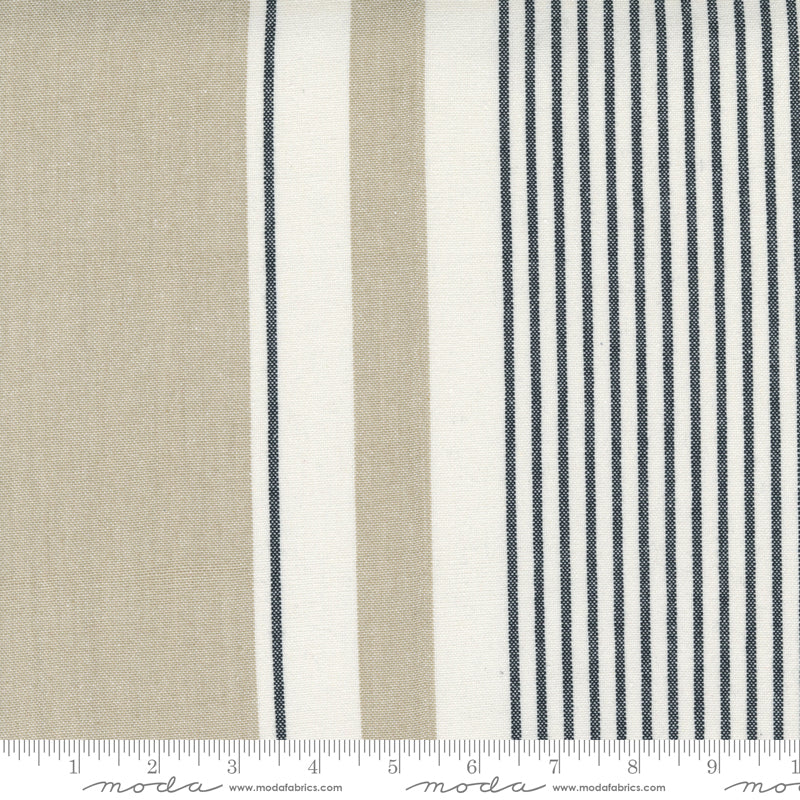 Moda Tea Toweling Lakeside Woven Stripe Flax Fabric