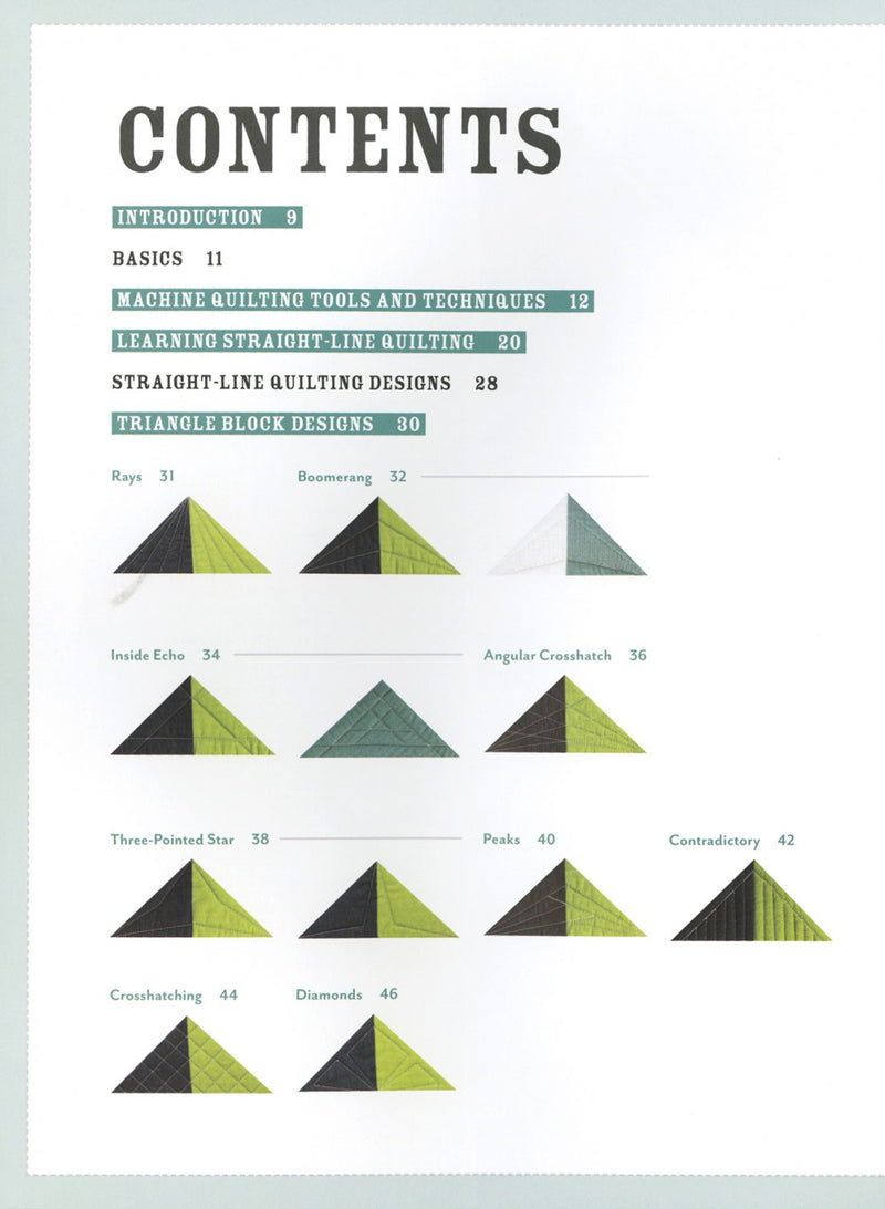 Visual Guide To Straight Line Qulting Book