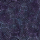 Island Batik Juicy Mosaics Circles Purple Thistle Batik Fabric