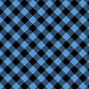 Kanvas Studio Blueberry Hill Gingham Blue Black Fabric