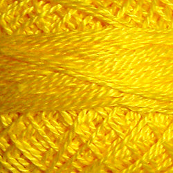 Valdani Pearl Cotton Size 12 Bright Yellow