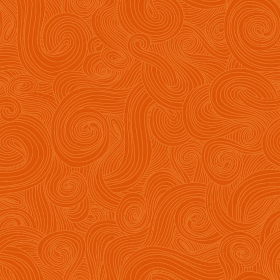 Studio E Fabrics Pattern Just Color Swirl Color Orange 1351-ORANGE