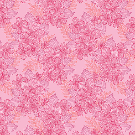 Benartex Judy's Bloom Lace Rose Fabric