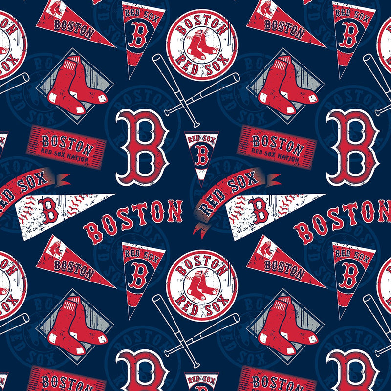 Fabric Traditions MLB Boston Red Sox Cotton Print 14413-B