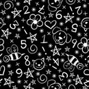 Blank Quilting Top Of The Class Doodles Black Fabric