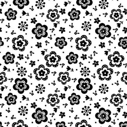 Blank Quilting Paradox Daisy Floral White Fabric