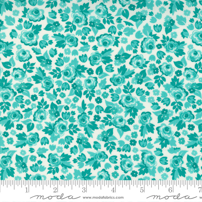 Moda Love Lily Little Buds Surf Fabric