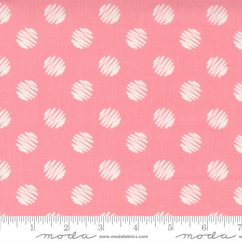 Moda Love Lily Scribble Dot Cotton Candy Fabric