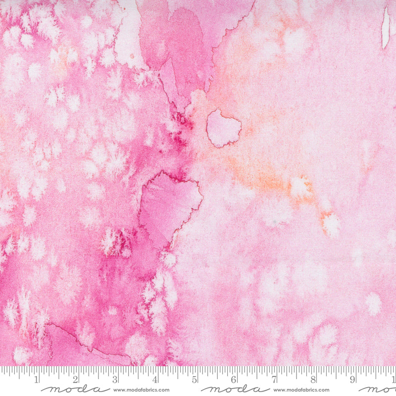 Moda Fresh As A Daisy Watercolor Petal Pink Fabric