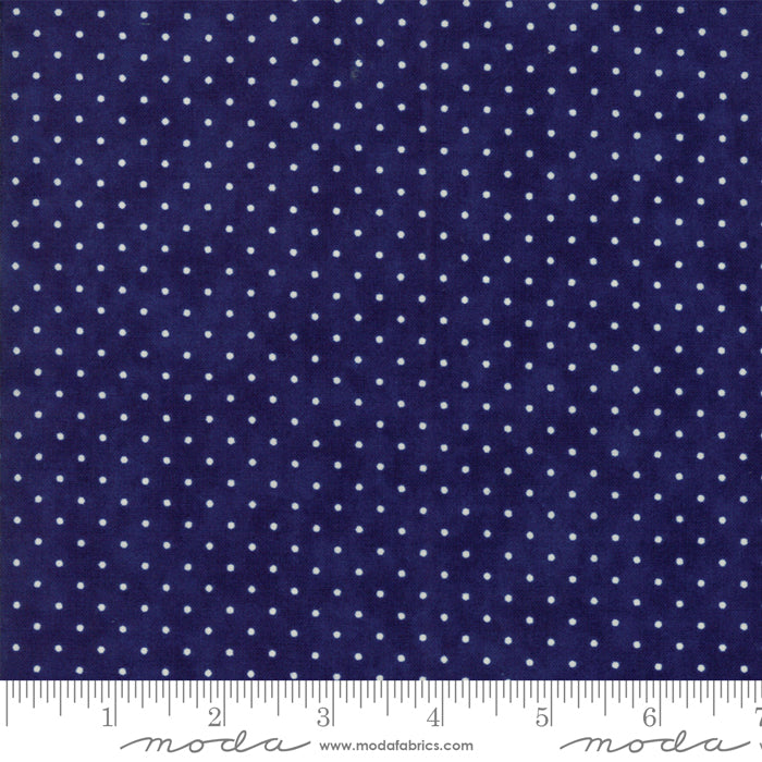 Moda Essentially Yours Dots Liberty Blue Fabric