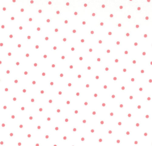 Moda Essentially Yours Dots White Peony Fabric