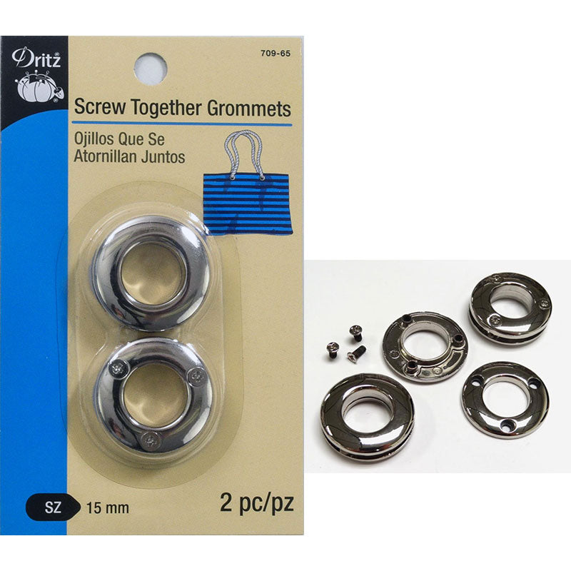 Dritz Screw Together Grommet 15 mm Silver