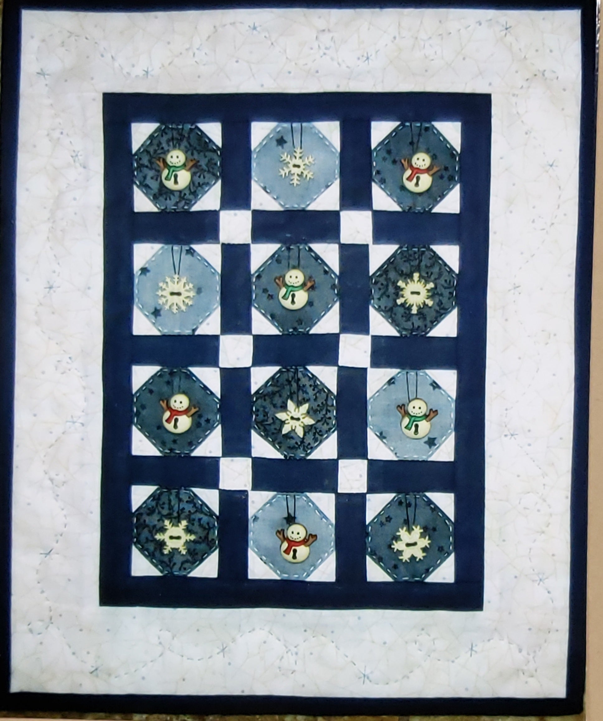 Red Button Quilt Co Snow Buttons Quilt Kit