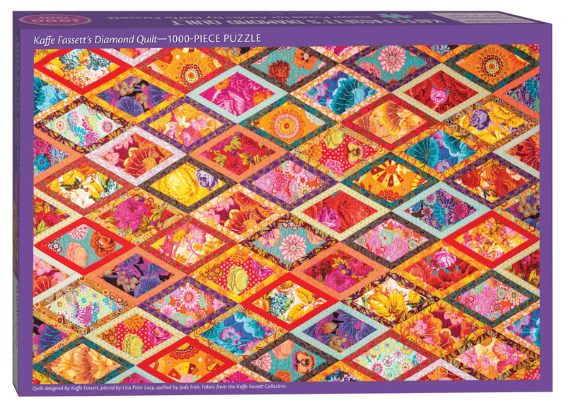 Kaffe Fassett Diamond Quilt Jigsaw Puzzle