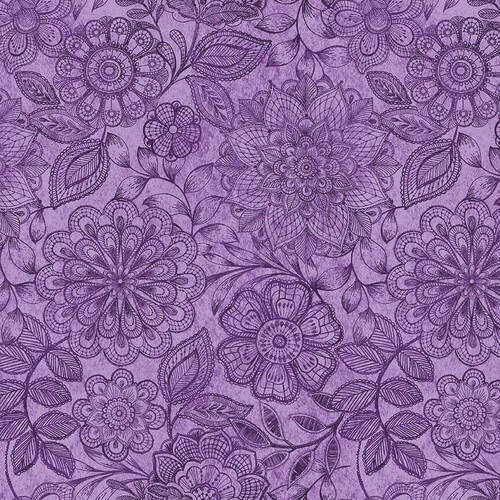 Blank Quilting Eufloria Lilac 108" Wideback Fabric