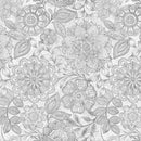 Blank Quilting Eufloria Gray 108" Wideback Fabric