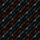 Camelot Fabrics Wonder Woman 1984 Multi Colored Logo on Black 23400826-1