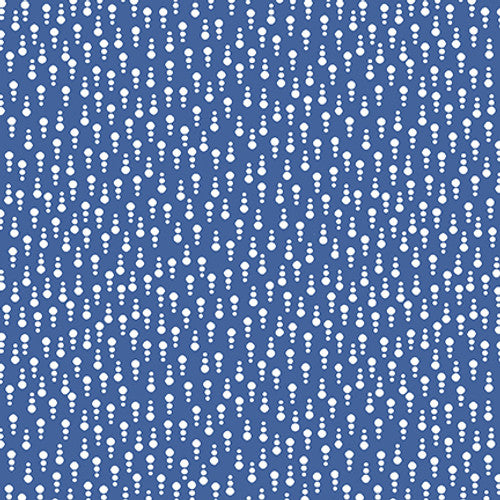 Blank Quilting Anthem Line Dots Medium Blue Fabric