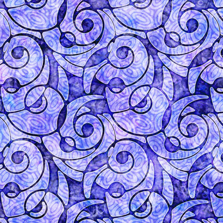 Quilting Treasures Adagio Pattern Packed Swirl Color Lavender 28136-L