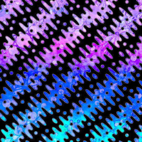 Quilting Treasures Brilliance Gradient Diagonal Stripe Black 28323 J