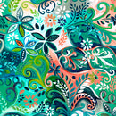 QT Fabrics 2X Brush Poly Knit Enchanted Garden Fabric