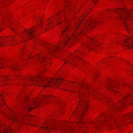 Quilting Treasures Ride Free Tire Tracks Red Fabric