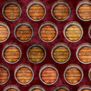 Quilting Treasures A Little Wine Wine Barrels Red Fabric