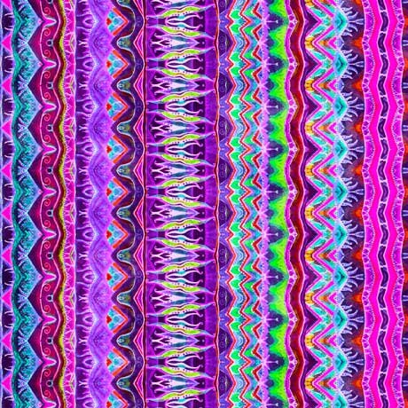 Quilting Treasures Bohemian Dreams Geo Stripe Purple Fabric