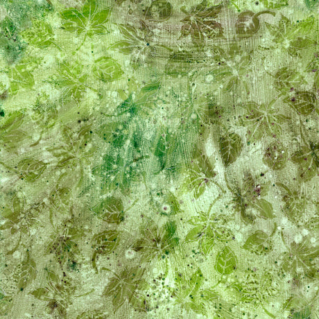 Quilting Treasures Stucco Leaf Blender Green Fabric