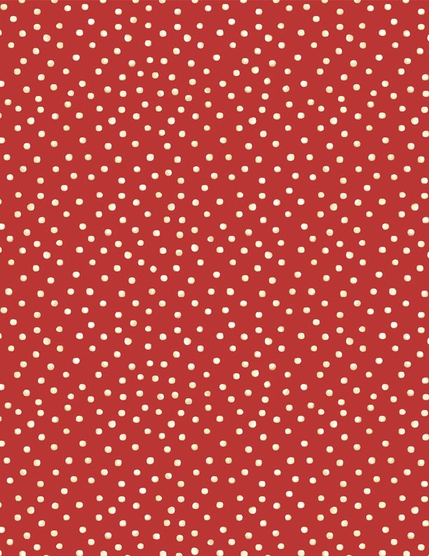 Wilmington Prints Coffee Always Dots Red Fabric