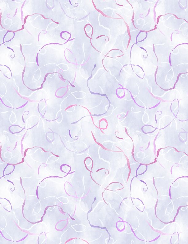 Wilmington Prints Winged Whisper Swirling Confetti Purple Fabric