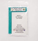 Paper Pieces 3/4 in Hexagons 125 Count HEX075S