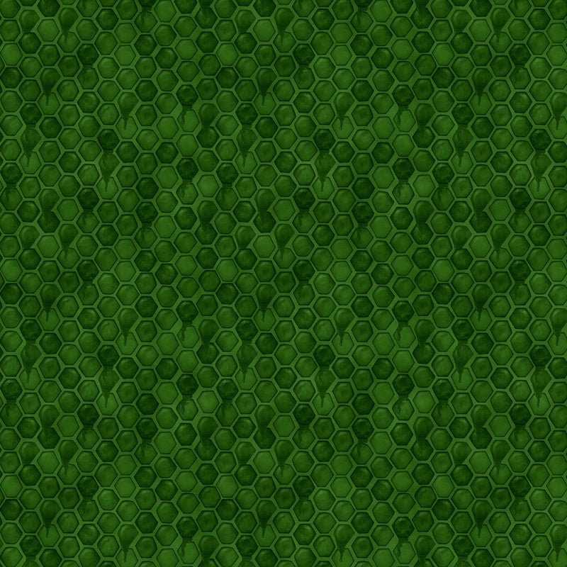 Wilmington Prints Autumn Sun Honeycomb Green Fabric