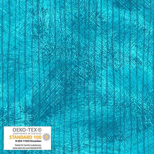 Stof Medley 301 Texture Stripe Turquoise Fabric