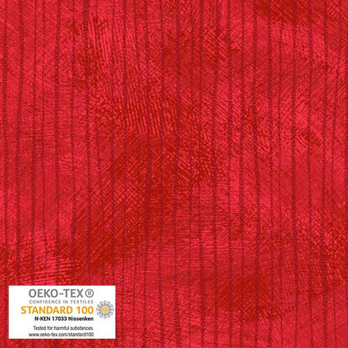 Stof Medley 304 Texture Stripe Red Fabric