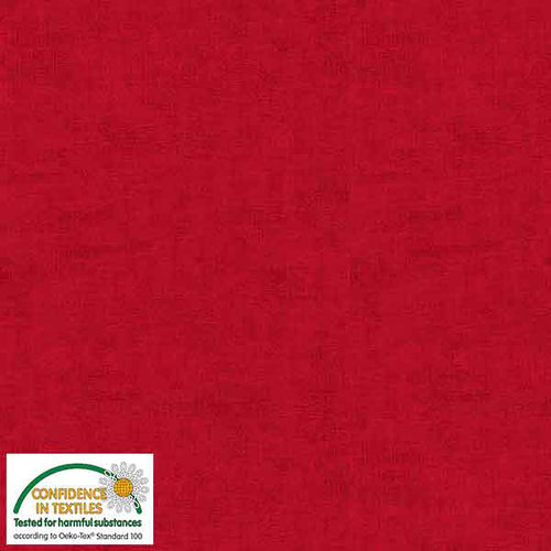 Stof Melange 4509-406 Bright Red Fabric