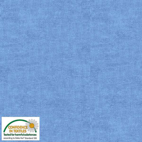 Stof Melange 4509-601 Medium Blue Fabric