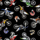 Elizabeth's Studio In Motion Motor Cross Bikes 458BLACK