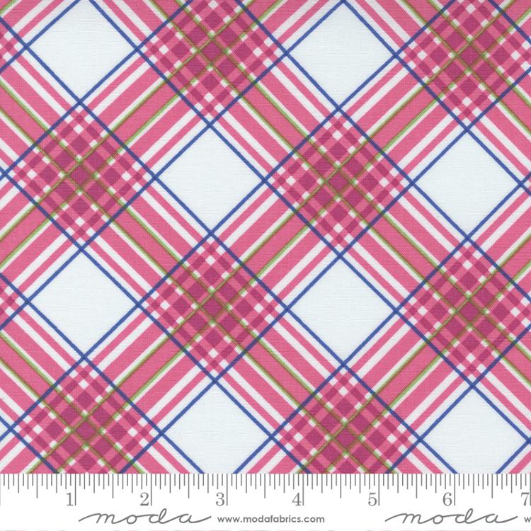 Moda Picnic Pop Slushy Plaid Popping Pink Fabric