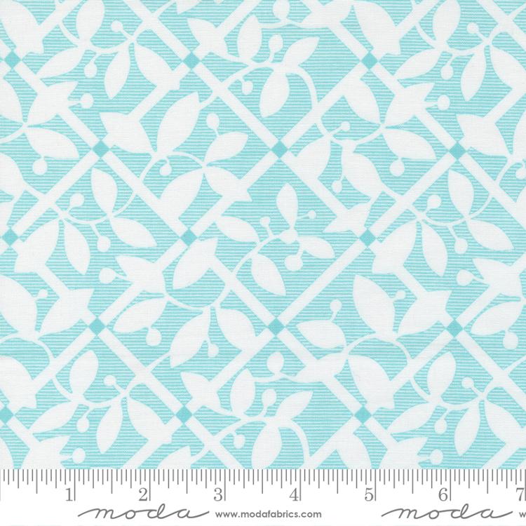 Moda Picnic Pop Frozen Frenzy Blender Awesome Aqua Fabric