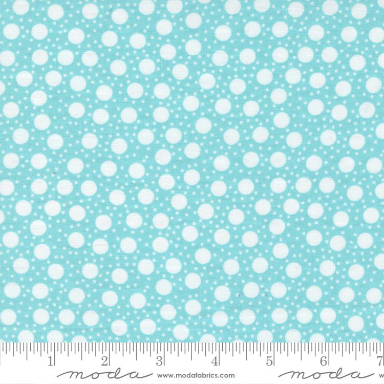 Moda Picnic Pop Fizz Dots Awesome Aqua Fabric