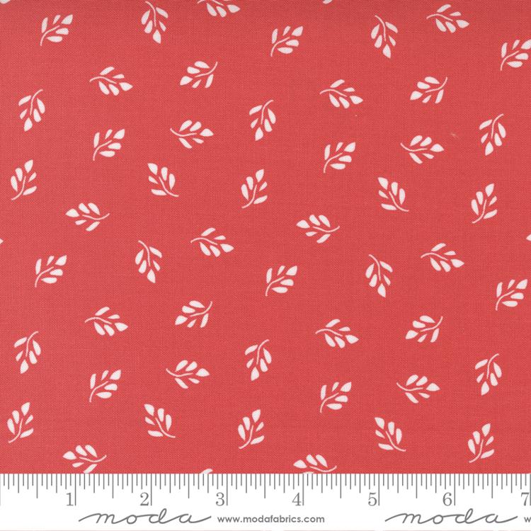 Moda Emma Whimsy Blender Leaf Geranium Fabric