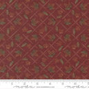Moda Fall Melody Diamond Leaves Crimson Flannel Fabric
