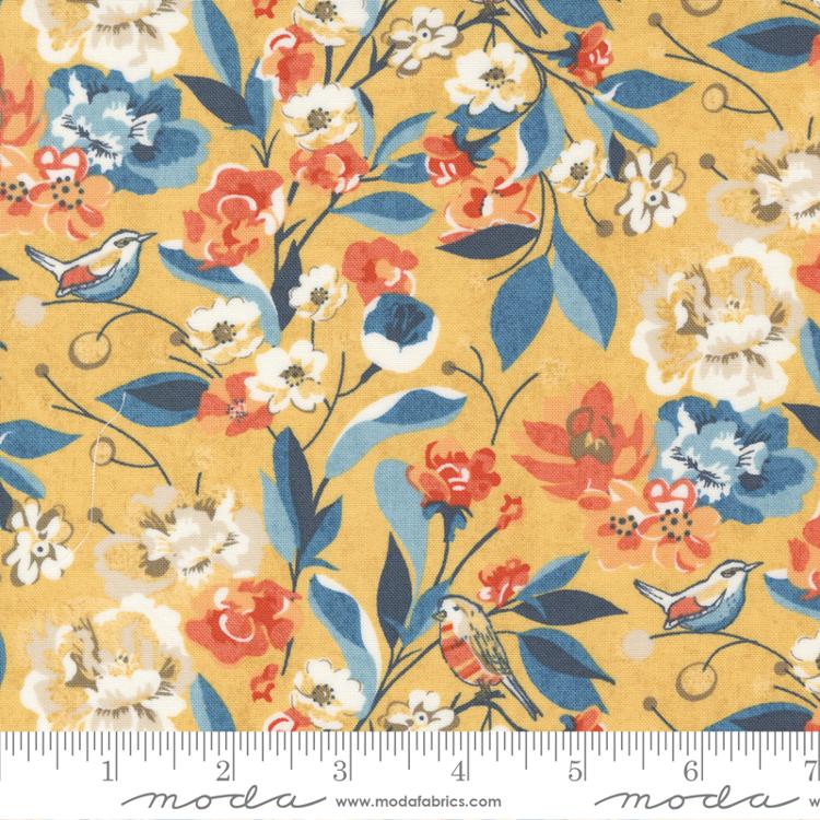 Moda Nutmeg Cornucopia Custard Fabric