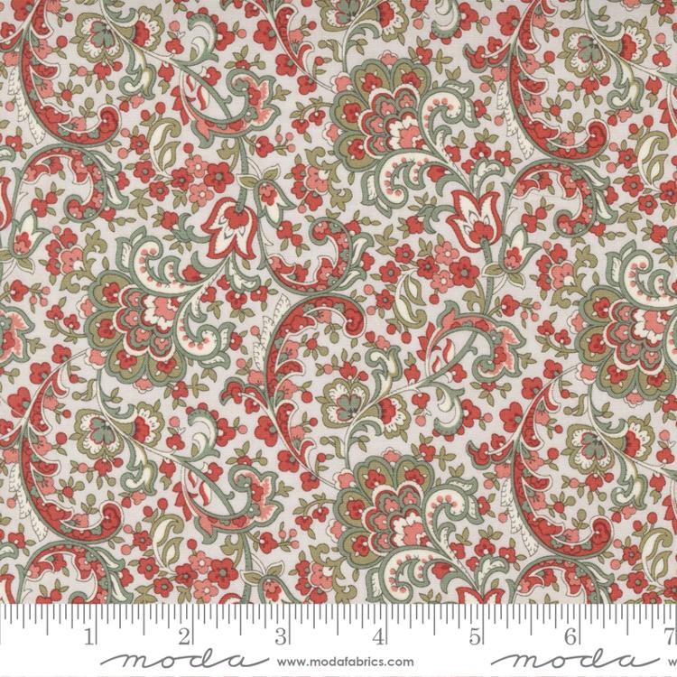 Moda Rendezvous Paisley Flourish Ecru Fabric