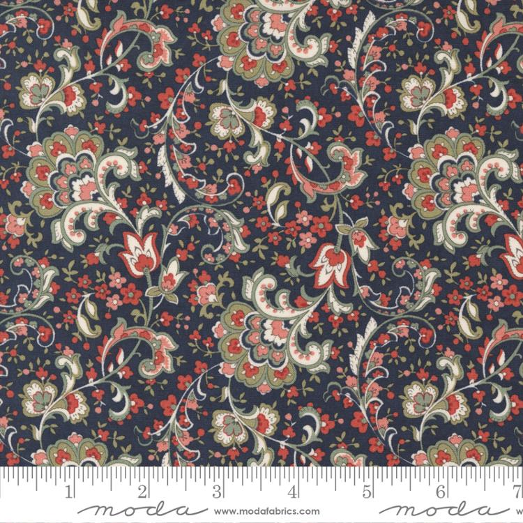 Moda Rendezvous Paisley Flourish Nightshade Fabric